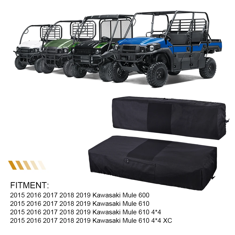 UTV черный полный покрытие сиденья для Kawasaki Mule 600 610 610 4x4 610 4x4 XC 18-135-010403-00 18-135-010403-0 2005