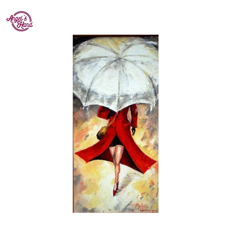 Руки ангела под зонтиком 5D поделки алмазов картина крестом Стразы diamond Вышивка