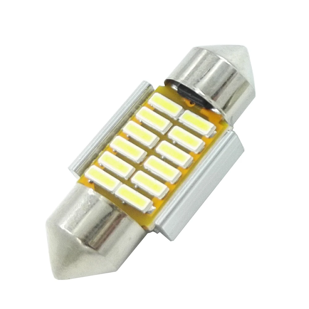 Супер яркая светодиодсветильник лампа ECAHAYAKU 2x31 мм 36 39 42 C5W C10W 4014 SMD | Автомобили и