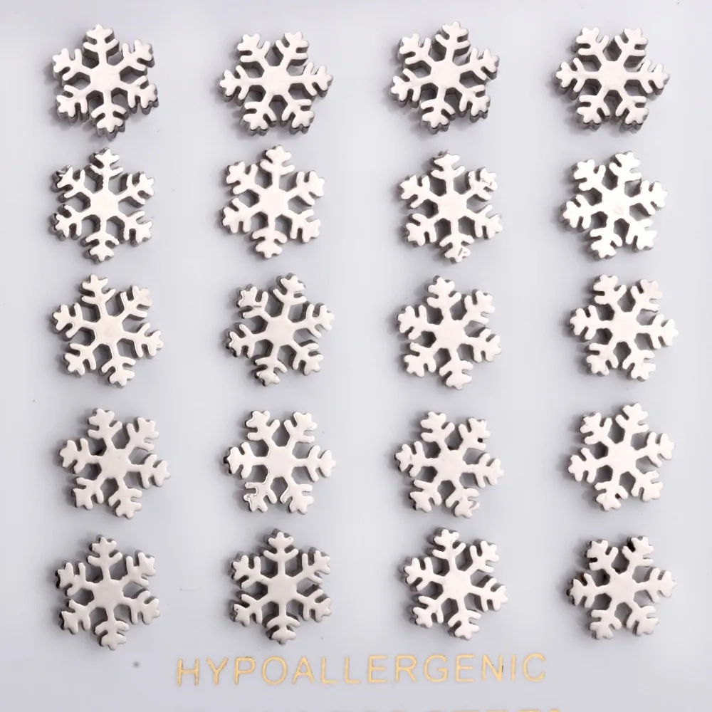 10 пар/лот Снежный Цветок маленькие гвоздики Earring-107801S | Украшения и аксессуары
