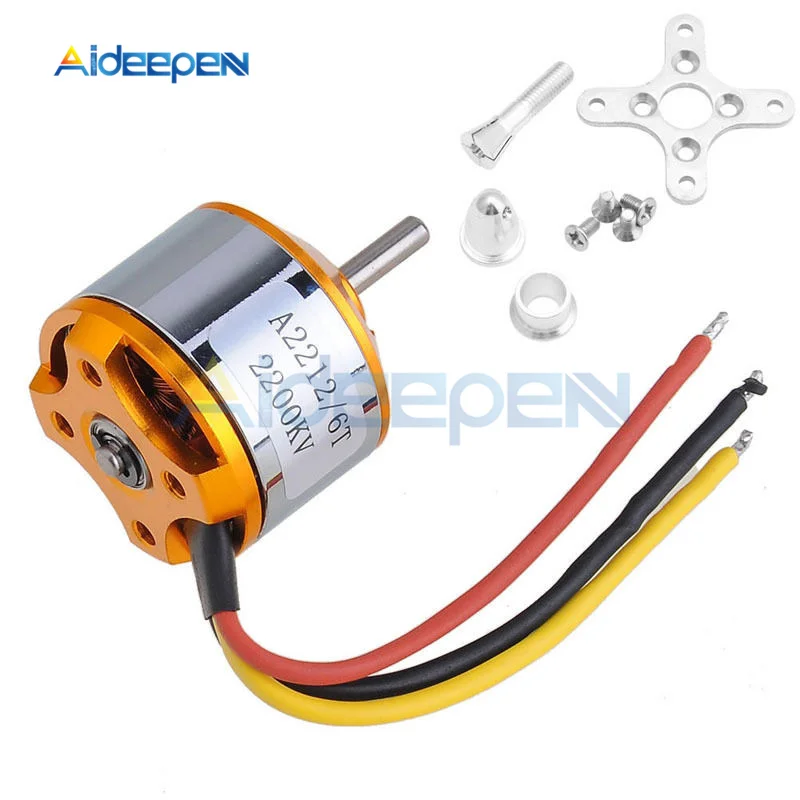 A2212 930KV 1000KV 1400KV 2200KV 2700KV бесщеточный двигатель для RC самолета мульти-коптера DIY Kit Высокое качество