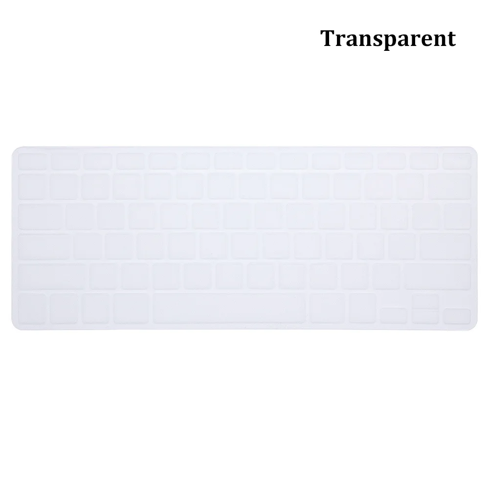 transparent Silicone Soft Keyboard Cover Protector Rainbow Colorful Skin Dustproof For Apple MacBook Air Pro Retina 13" 15" 17" - Цвет: transparent