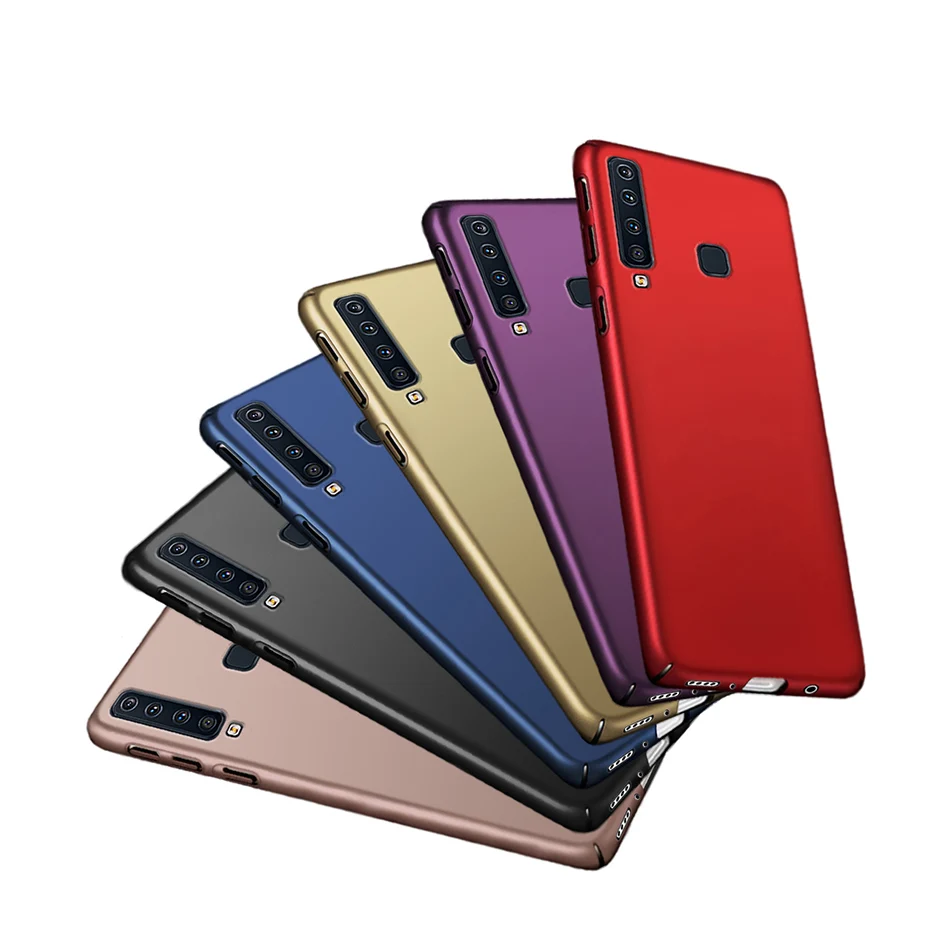 Для Samsung A9 2018 чехол A10 A20 A30 A40 A50 A70 жесткий матовый на заднюю панель телефона для Galaxy