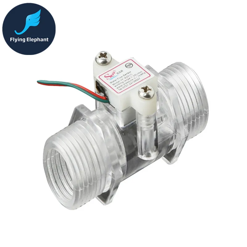 G1/2 ''прозрачный поток сенсор турбина расходомер 5 24VDC 1 30L/мин|meter sensor|meter cablemeter