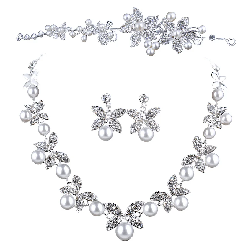 Повязка на голову Elegante de Prata Tiara Perola повязка голову|cabelo cristal|tiara perolaheadband tiara |