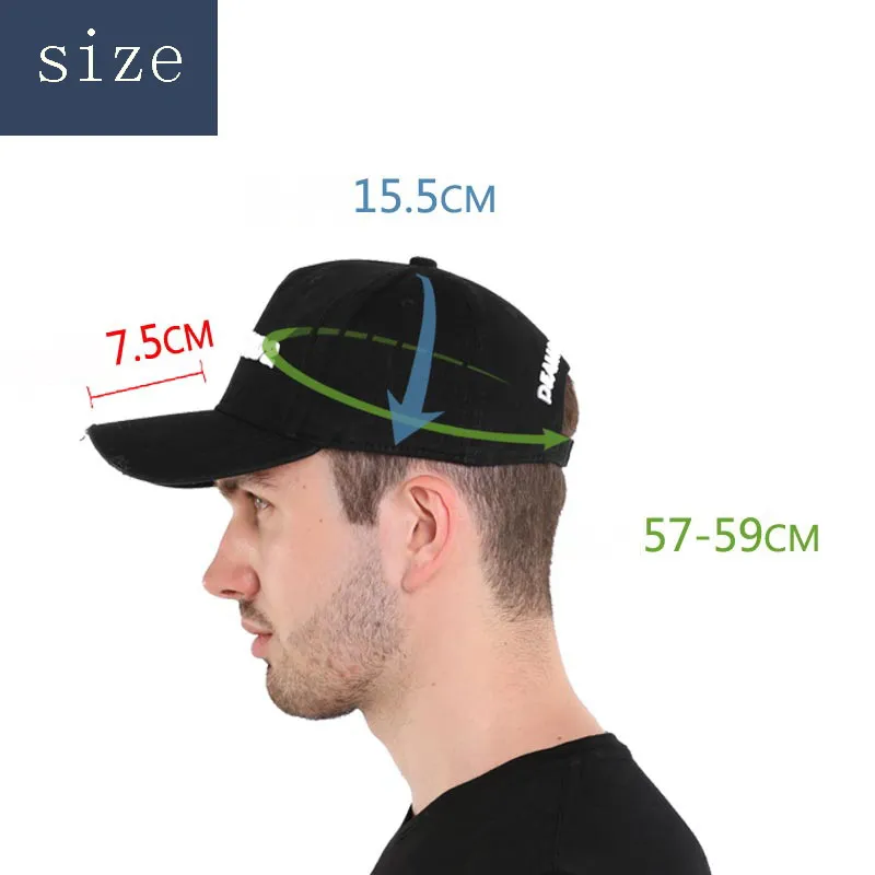 DSQICOND2 бренд DSQ икона Casquette Dad хип-хоп кепка-бейсболка однотонные шапки с буквенным