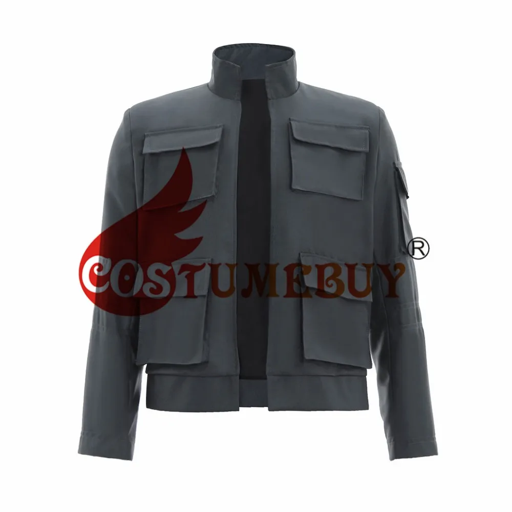 Costumebuy Звездные войны ударов задней панели Хан сольный костюм для взрослых мужские Звездные войны верхняя одежда, куртка пальто Любой Размер L920