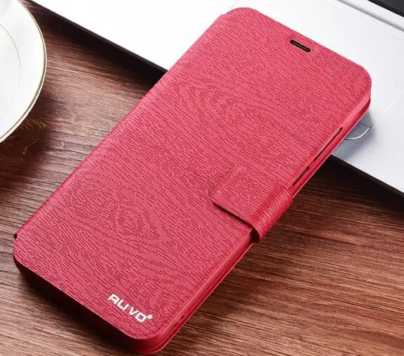 Красный For Huawei honor 7A Pro Case Flip Book Wallet Stand Leather Case For Huawei Y6 Prime Case Cover AUM-L29 Silicone Back Coque - Цвет: Красный