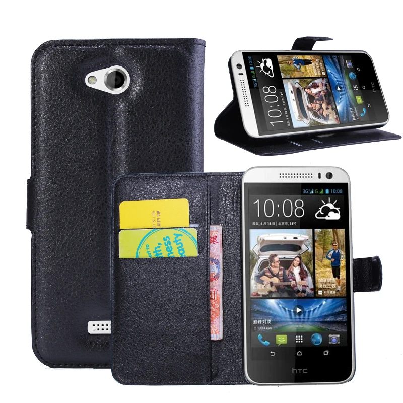 Роскошный чехол из искусственной кожи с фоторамкой для HTC Desire 616 кошелек откидной