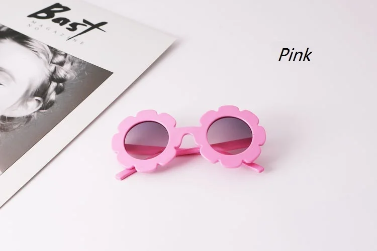 Винтажные очки детские солнцезащитные очки с круглым цветком Gafas детские спортивные солнцезащитные очки UV400 для девочек и мальчиков Oculos De Sol