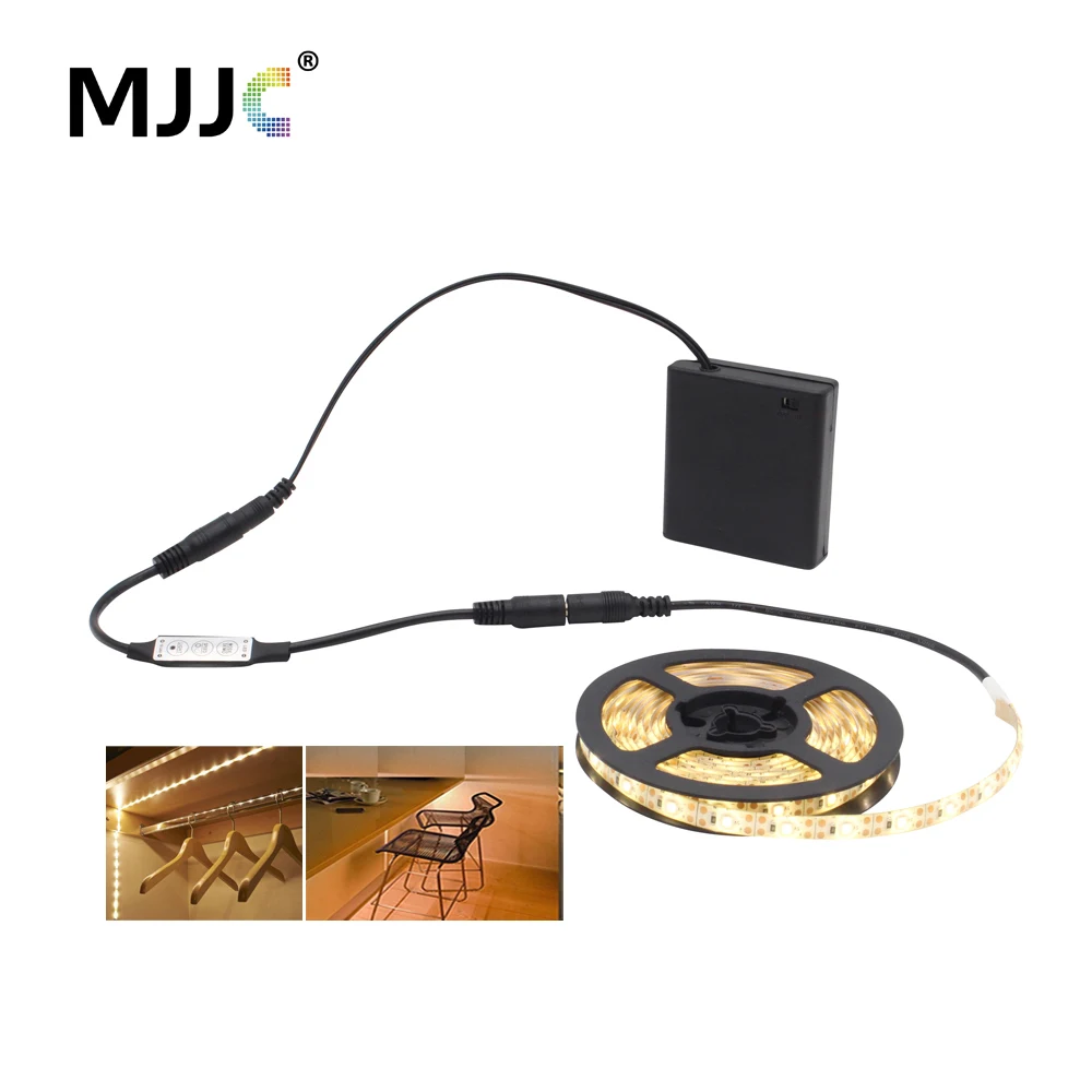 Светодиодная лента с питанием от аккумулятора 5 В 3528 SMD водонепроницаемая гибкая
