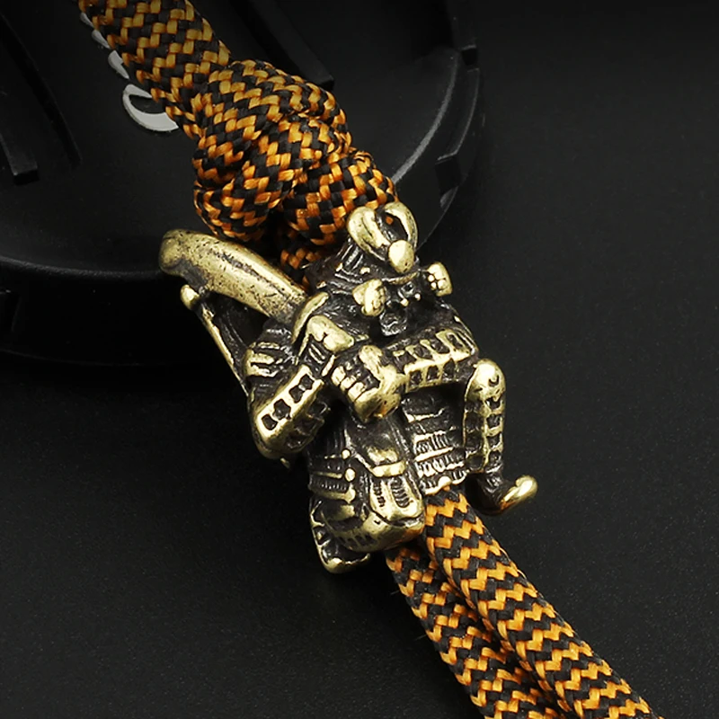 Винтажный латунный нож дикого воина бусины зонт веревка бисер уличный гаджеты