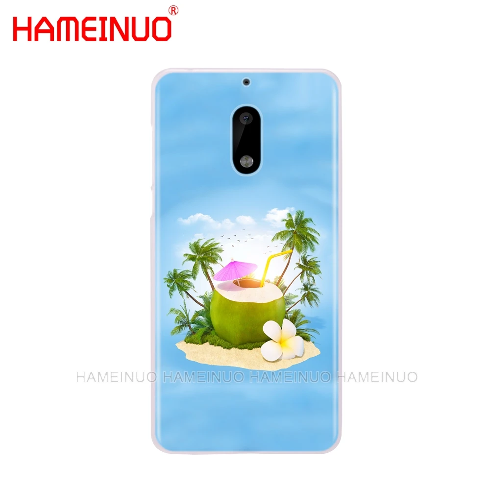 HAMEINUO кокосовый пляж фруктовый сок Летний чехол для телефона Nokia 9 8 7 6 5 3 Lumia 630 640 640XL