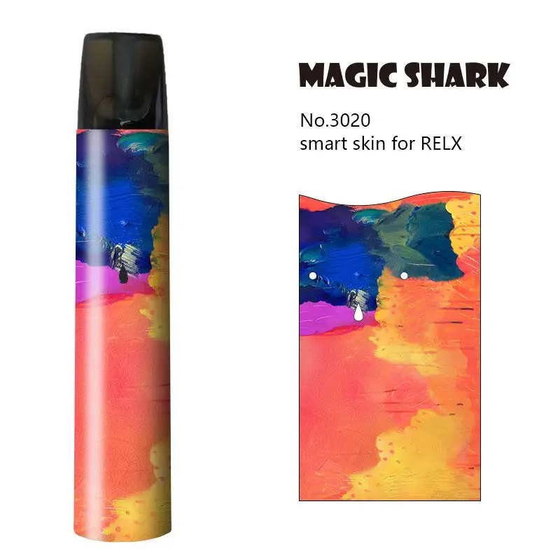 Ультратонкий чехол Magic Shark Tiger для девочек с милым снегом модный стикер из ПВХ Relx E