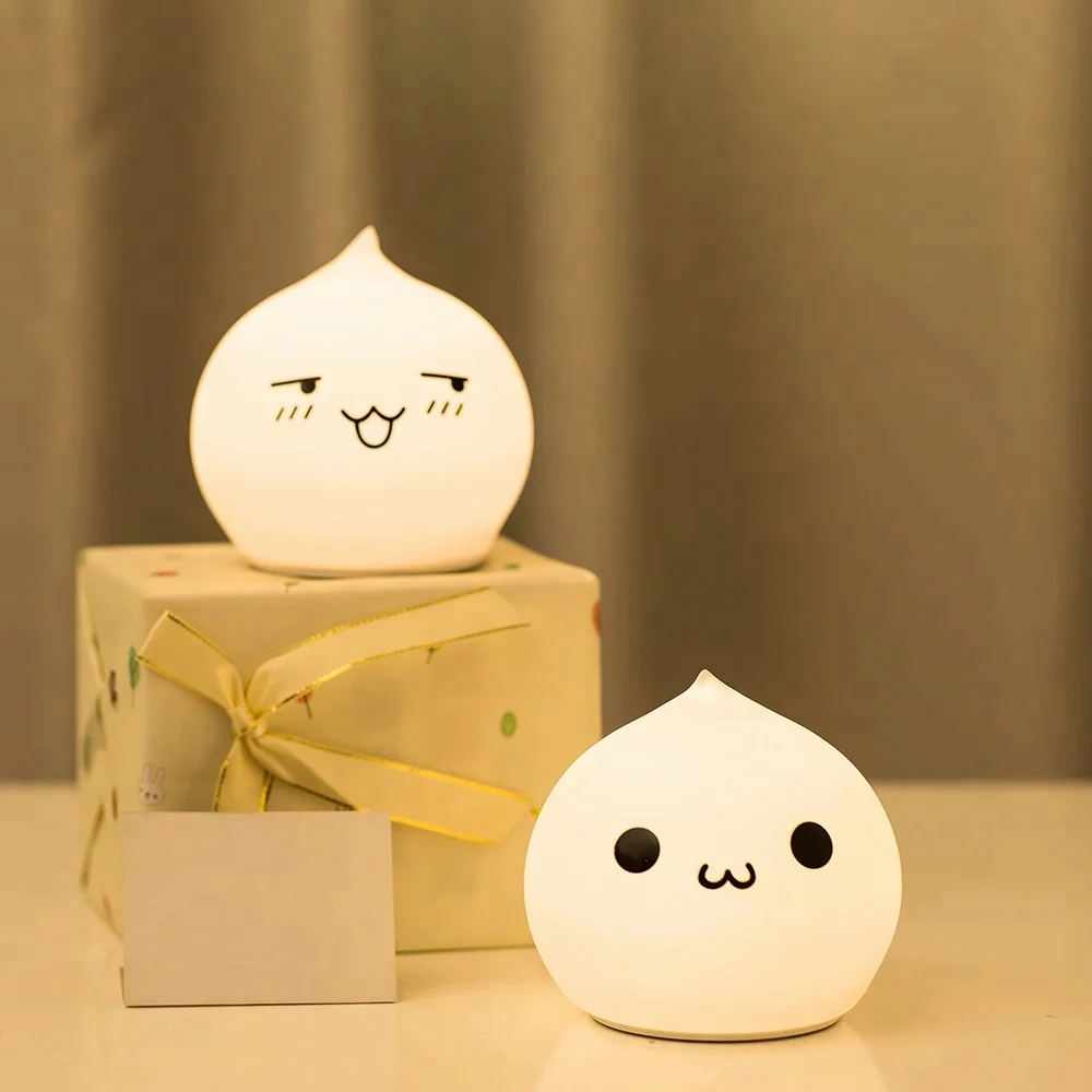 Lampe enfant chambre chevet ночник для детей милый кот меняющий цвет в воде игрушки