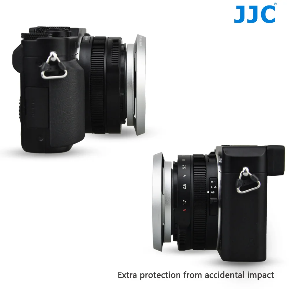 JJC металлическая бленда объектива 58 мм протектор для Panasonic LUMIX DMC-LX100 и LEICA D-LUX(Typ 109