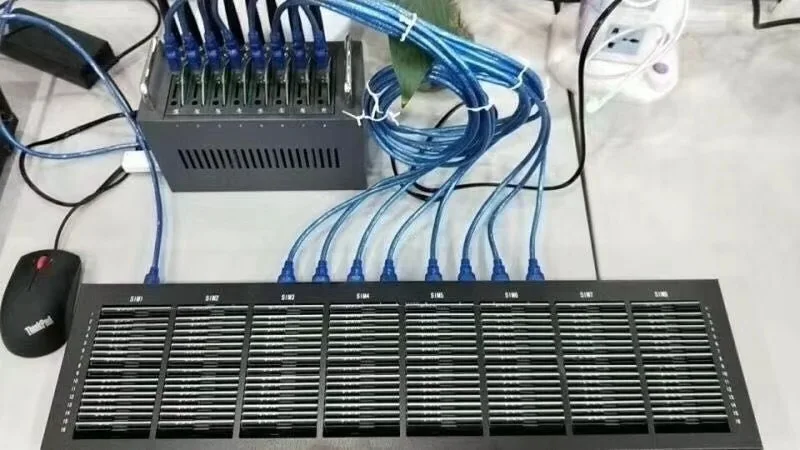 Автоматически sim-переключатель 256 sim ПУЛ/sms gsm sim банк 256 работает с 8 портами модемный пул