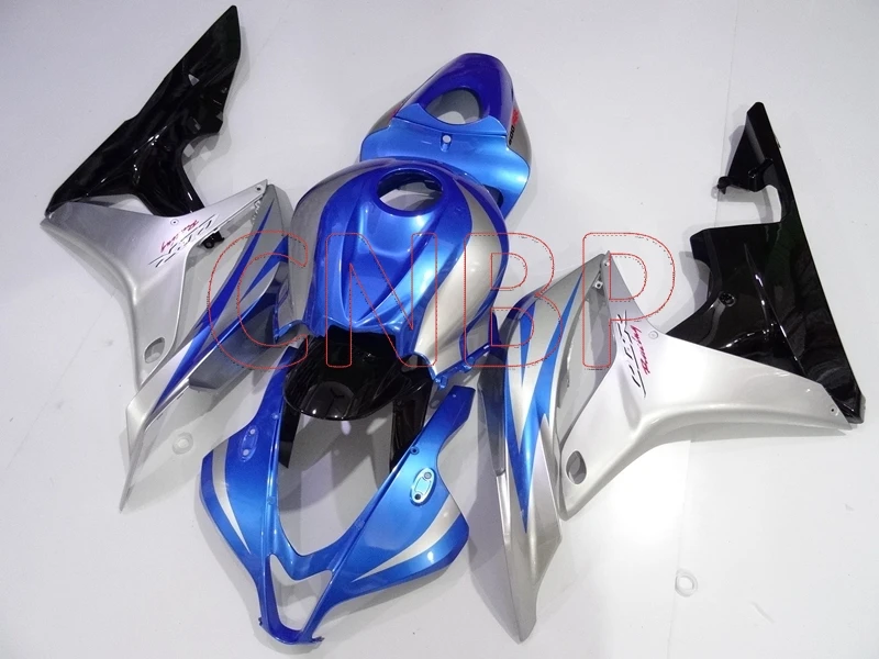 Мотоциклетный обтекатель наборы для тела CBR 600 RR 2007-2008 синий серебристый черный