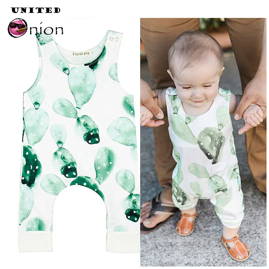 Комбинезон для маленьких девочек комбинезон одежда без рукавов с рисунком