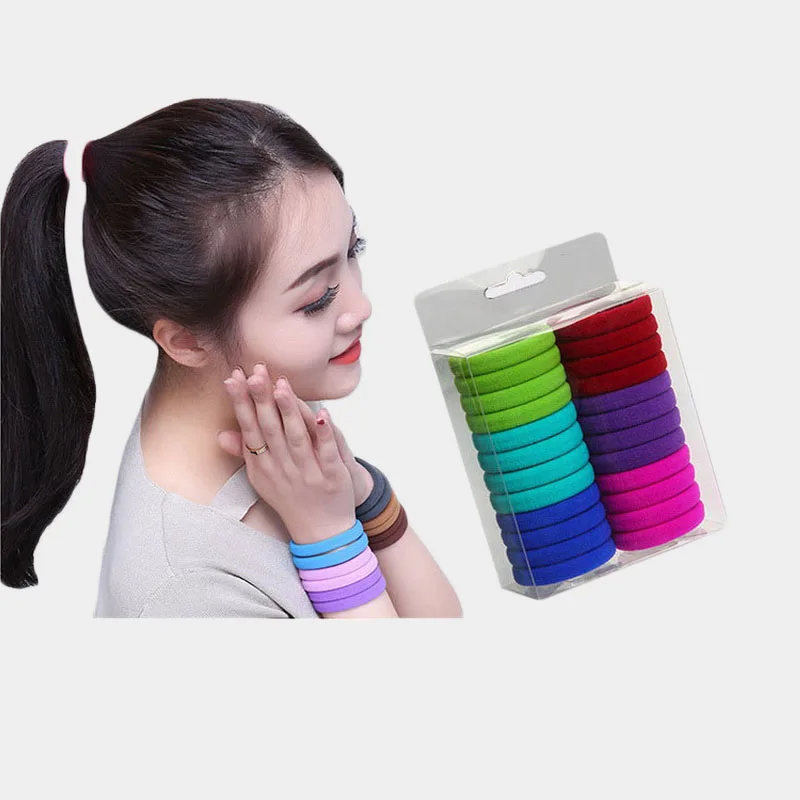 24 Pcs Elastic Nylon Headbands For Women Girls Her Rubber Bands Crude Hair Ties Scrunchies Headdress Kids Accessories |