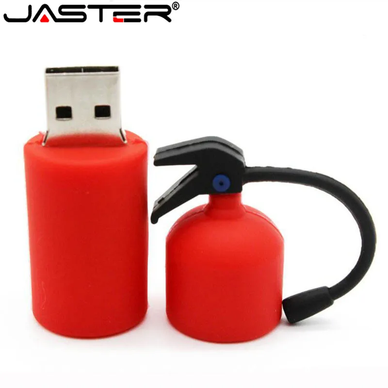 JASTER мультфильм Огнетушитель ручка-накопитель пожарные USB флэш-диск карта памяти U диск Флешка 4 ГБ/16 ГБ/32 ГБ/64 Гб