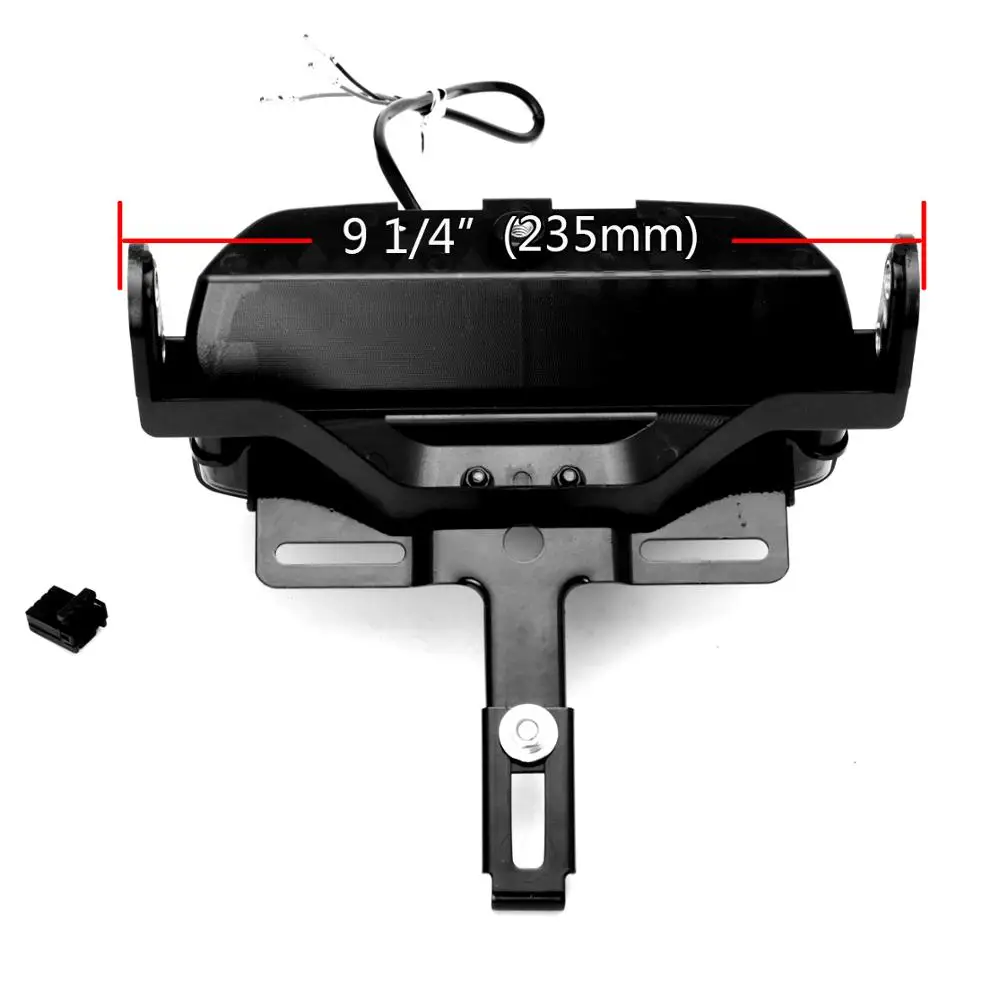 Motorcycle Smoke Tri-Bar Rear Fender Brake Tail LED Lamp Lighting bracket mount Fit For Harley Dyna FXDF Fat Bob 2008-2017 | Автомобили и