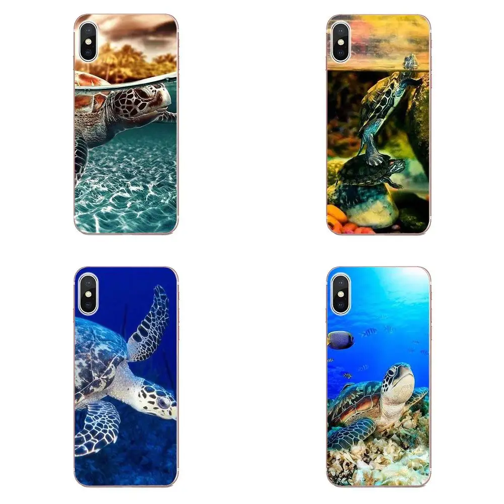 Мягкий чехол из ТПУ для Huawei P7 P8 P9 P10 P20 P30 Lite Mini Plus Pro 2017 2018 2019 Милая черепаха |