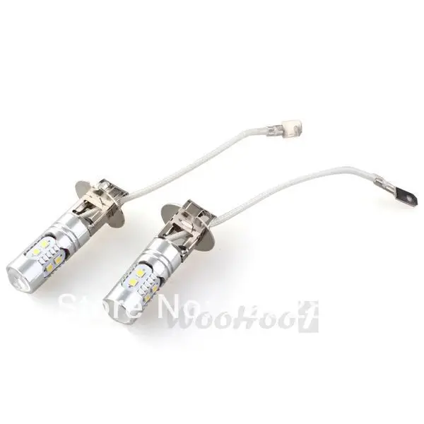 Бесплатная доставка 2 шт./лот 10 Вт H3 2323SMD светодиодных лампочек лампа для Lumiere Blanc DC