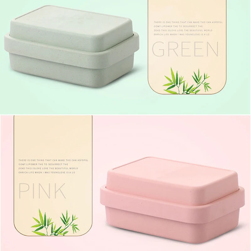 Здоровая коробка бенто для обеда двухслойная микроволновая еды контейнер