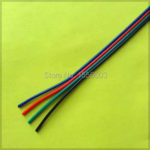 100-метровый RGB провод луженая медь 4 Pin AWG 22 изолированный ПВХ удлинитель