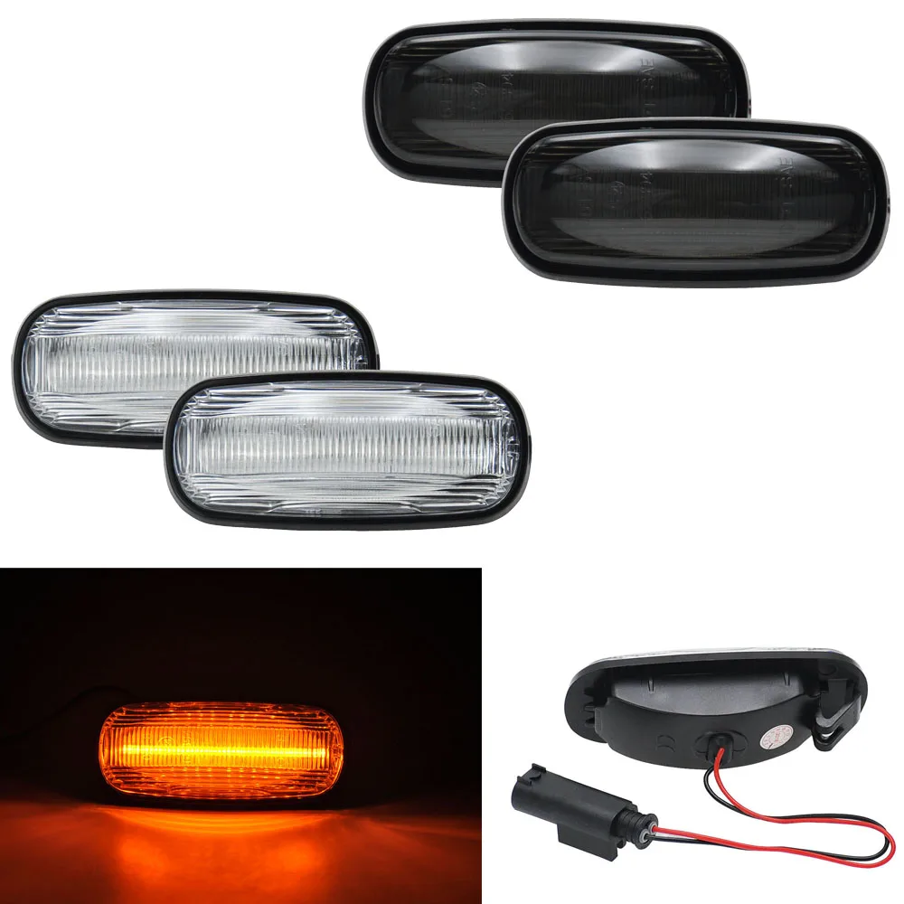 

2pcs Led Side Marker Lamp Dynamic Turn Signal LED Side Repeater Indicator Light For Land Rover Discovery Defender TD5