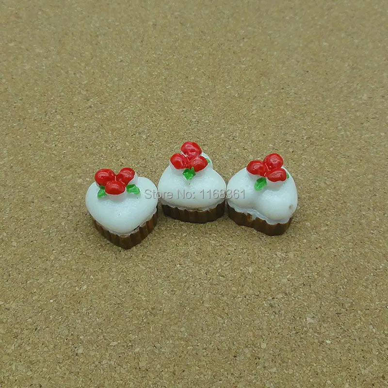 1 шт./лот смоляная белая Клубничная тарелка торт 14 мм кабошоны скрапбукинг бант