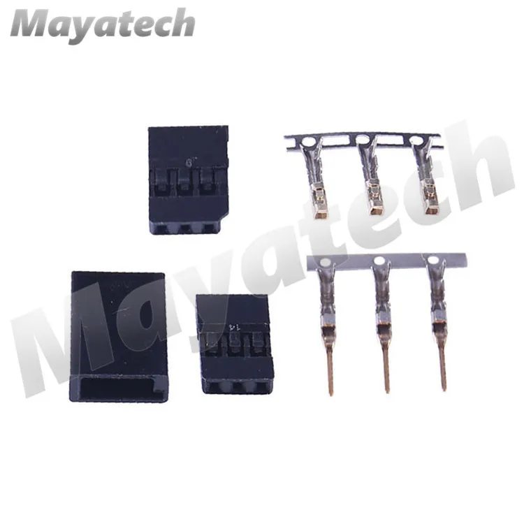10 комплектов DIY 3 Pin сервопривод набор коннектор позолоченный для Futaba JR тип RC