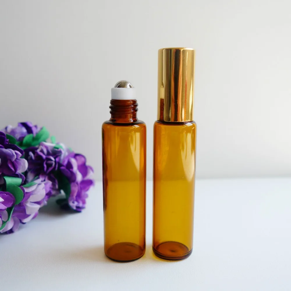 _ Металлическая рулонная бутылка для масла стеклянная Косметическая пустая духов 100 шт./лот|roll on|roll rollroll on glass