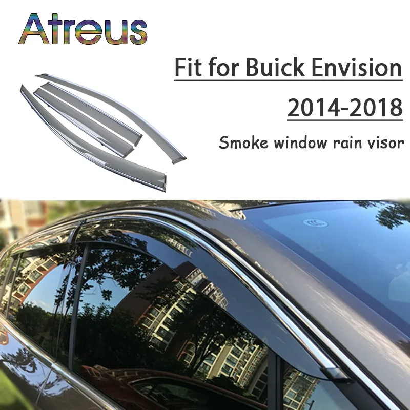 Atreus 1 комплект ABS Дождь дым окно козырек для Buick Envision 2014 2015 2016 2017 2018 аксессуары |