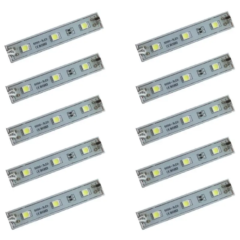 100pcs SMD 5050 3 светодиодный модули белый Водонепроницаемый IP68 DC12V Бесплатная