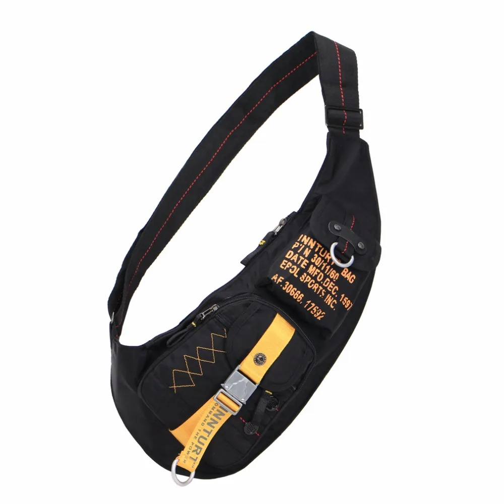 Для мужчин армейский нагрудный мешок сумка на ремне черный зеленый KWA1139