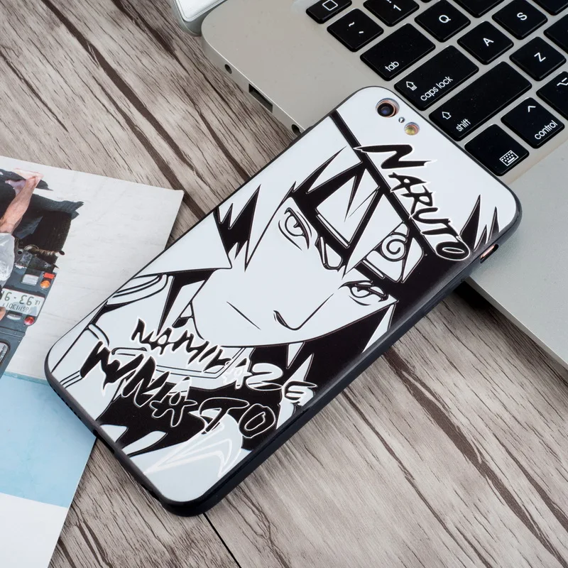 Роскошный Аниме Наруто Саске Какаши чехол для телефона для iPhone XS max XR X 8 7 Plus Мягкий ТПУ 3D силиконовый чехол для iPhone5 5S 6S Plus
