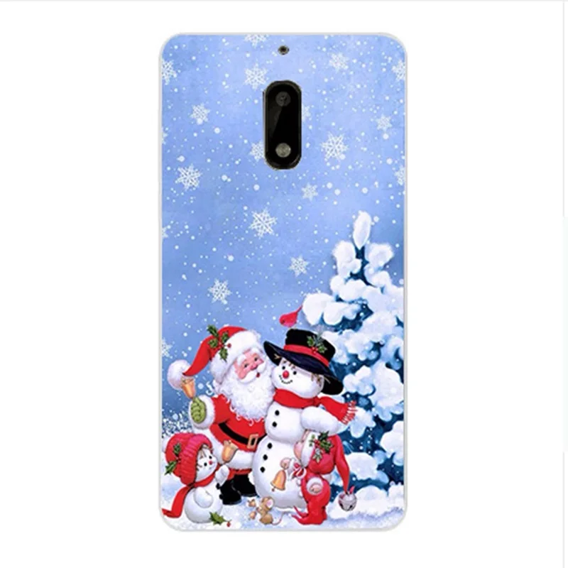 Phone Case For Nokia 6 Merry Christmas Back Cover 5 Funda TPU Soft Silicone Winter phone Capa |