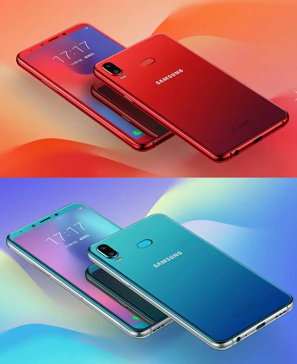 Мобильный телефон samsung Galaxy A6s SM-G6200, 6,0 дюймов, 6 ГБ ОЗУ, 64 ГБ/128 Гб ПЗУ, Восьмиядерный процессор Snapdragon 660, двойная задняя камера, телефон на Android
