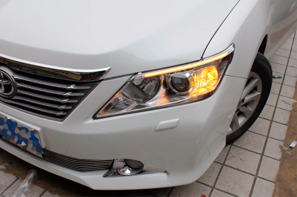 Светодиодный 2012 ~ 2014 Camry дневной свет противотуманный фара camry vios corolla Hiace tundra sienna