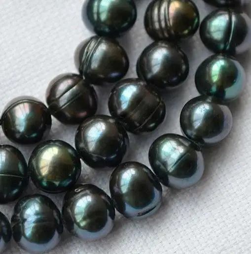 

Unique Pearls jewellery Store Potato 8-9mm Black Freshwater Pearl Loose Beads One Full Strand YLC1-39