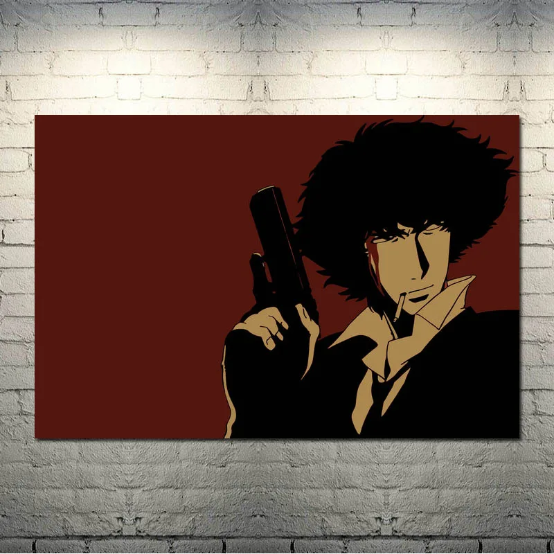 picture 4 Ковбой Bebop японское аниме искусство шелк Холст плакат 13x20 24x36 дюймов настенные панно-002 - Цвет: picture 4