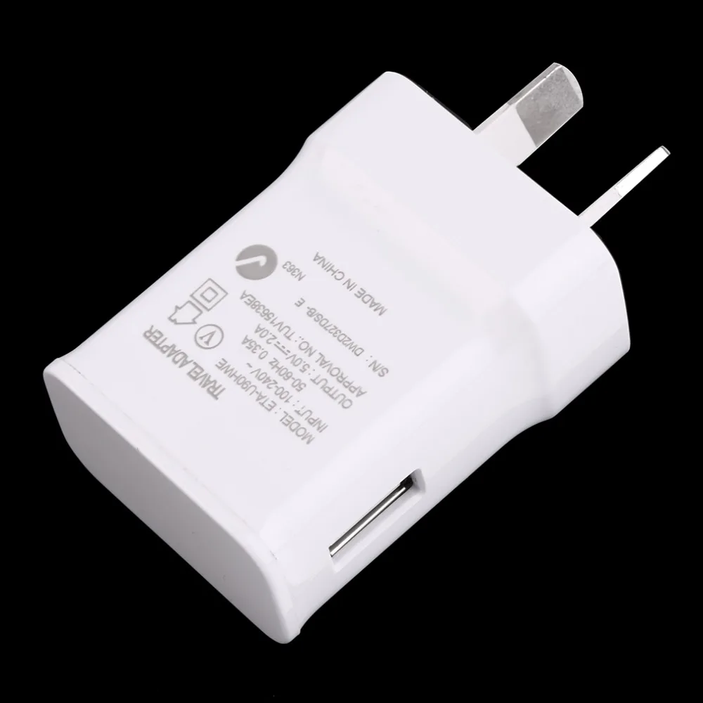 Универсальный разъем AU 5 В в 2.0A один USB Домашний офис стены Низкая Цена Plug адаптер