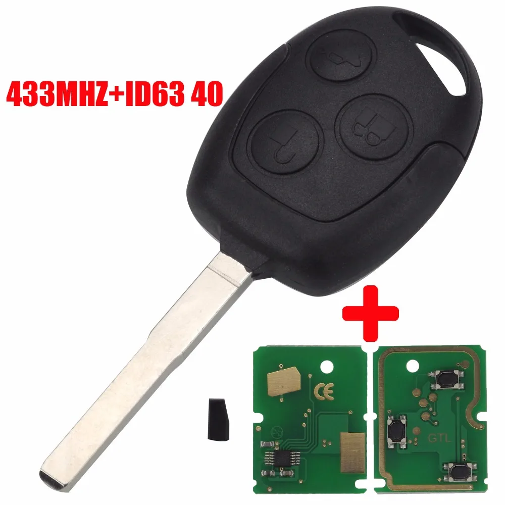315/433 МГц 4D63/60 ID63/60 чип 40/80bit дистанционного ключа для Ford Focus Fiesta Mondeo 2001 2007 C MAX Fusion
