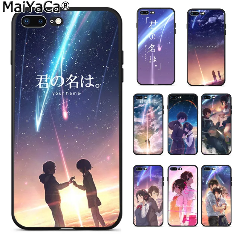 MaiYaCa японское аниме ваше имя Kimi no Na wa красочный умный чехол для телефона iPhone 8 7 6 6S