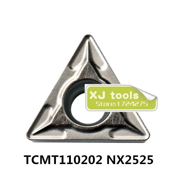 10 шт. TCMT110202 NX2525/TCMT110204 NX2525/TCMT110208 NX2525 керамические вставки для STFCR STUCR токарные