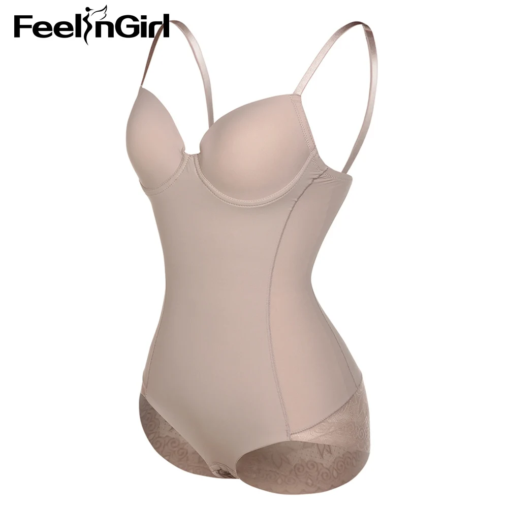 Shaper FeelinGirl, кружевное Корректирующее белье для похудения, Корректирующее белье с эффектом пуш-ап, Корректирующее белье, корсет, пояс, контроль живота, боди, нижнее белье, Fajas - Цвет: Shaper