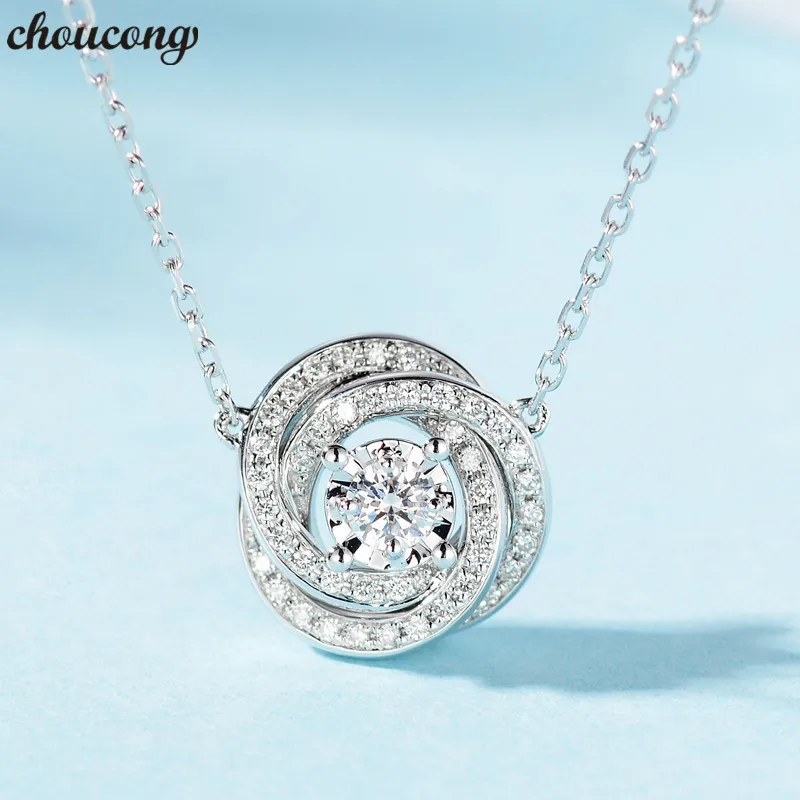

Кулон женский из серебра 925 пробы с цирконием, 5 А
