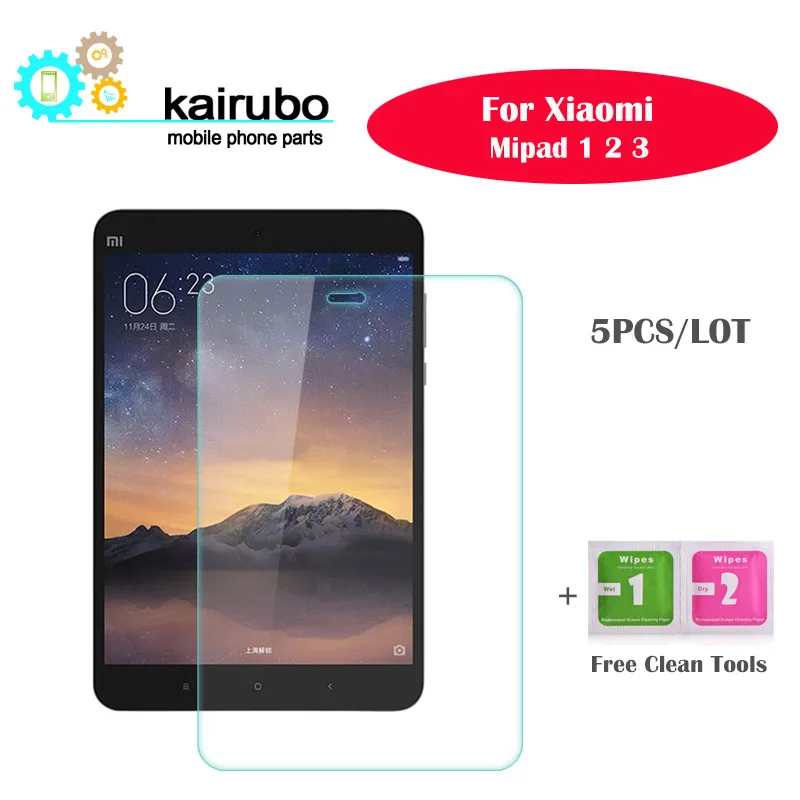 5 шт. закаленное стекло для защиты экрана Xiaomi Mipad 1 2 3 / Mi Pad Pad2 Pad3 Tablet PC 7 9 дюймов